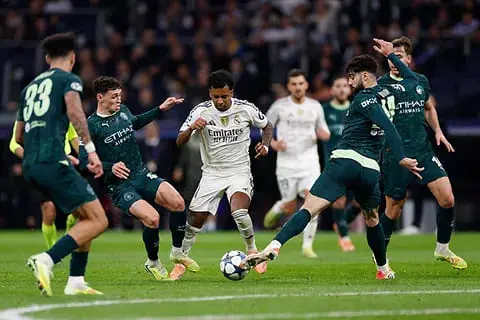 Jugadores Madrid y Manchester City